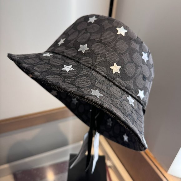 coach Signature Twinkle Star Print Bucket Hat cp353 - Picture 5 of 5